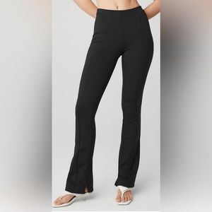 Alo Yoga High-Waist Zip It Flare Legging Black Size Small Brand New
